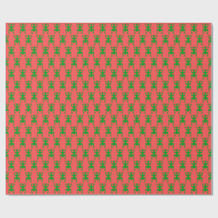 Papel de regalo de Navidad Boricua Coqui