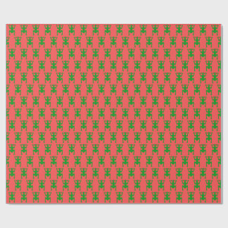 Papel de regalo de Navidad Boricua Coqui