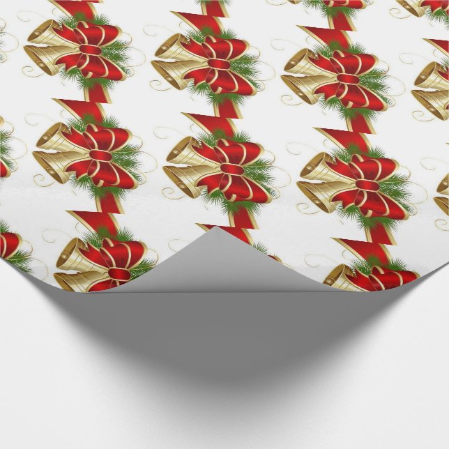 Papel de regalo de Navidad/Campanas (Esquina)