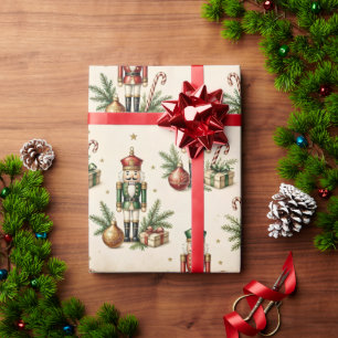 Papel de regalo de Navidad Cascanueces Vintage
