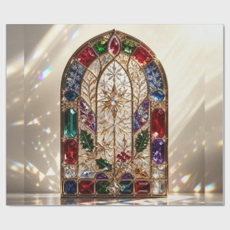 Papel de regalo de Navidad Catedral de Joyas de Lu