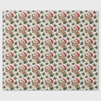 Papel de regalo de Navidad Cavapoo