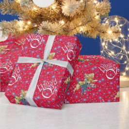 Papel de regalo de Navidad clásico del mago de Oz