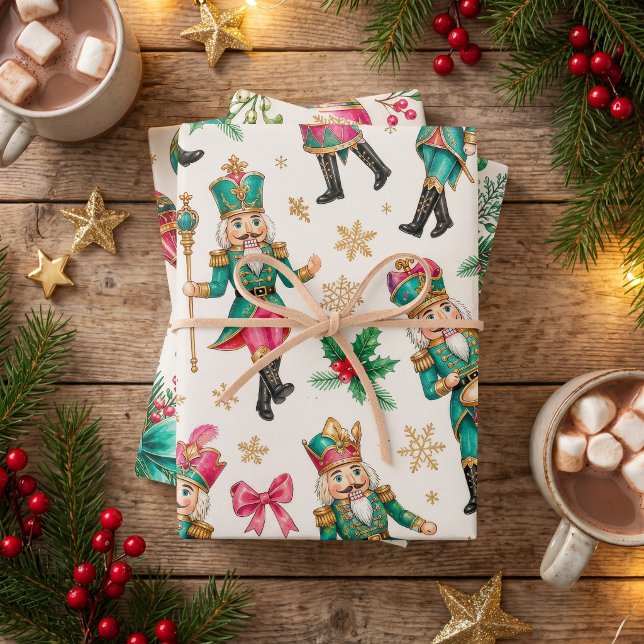 Papel de regalo de Navidad con acuarela de Cascanu (Subido por el creador)