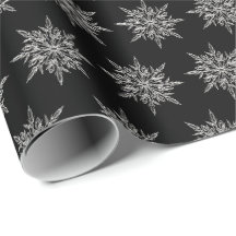 Papel de regalo de Navidad con cristal de hielo de