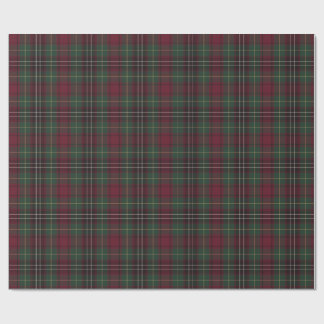 Papel de regalo de Navidad con cuadros escoceses d