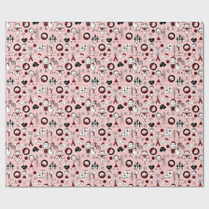 Papel de regalo de Navidad con divertidas figuras 