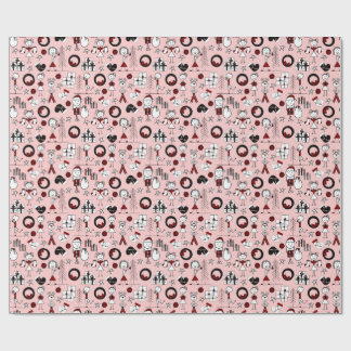 Papel de regalo de Navidad con divertidas figuras 