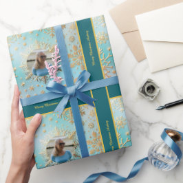 Papel de Regalo de Navidad con Foto y Texto
