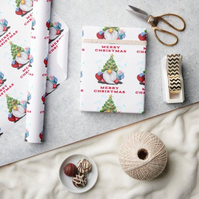 Papel de regalo de Navidad con Gnomos (Artesanía)