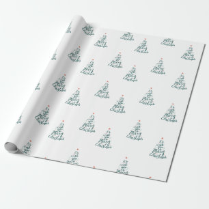 Papel de regalo de Navidad con letra a mano