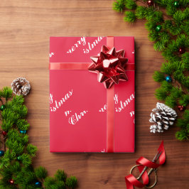 Papel de regalo de Navidad con patrón de alegría n