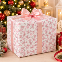 Papel de regalo de Navidad de bastón de caramelo r