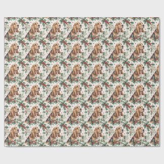 Papel de regalo de Navidad de Bloodhound