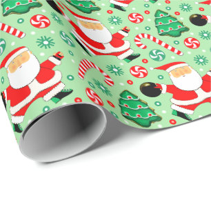 Papel de regalo de Navidad de bolos