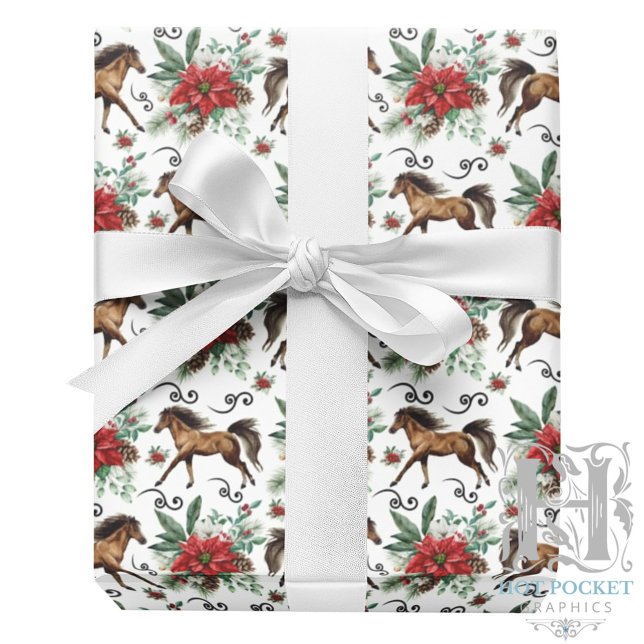 Papel de Regalo de Navidad de Caballo Elegante (Subido por el creador)
