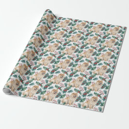 Papel de regalo de Navidad de Chow Chow