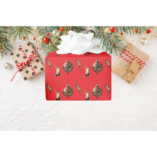 Papel de regalo de Navidad de colibrí