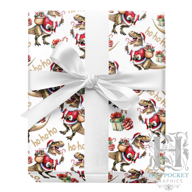 Papel de Regalo de Navidad de Dinosaurios (Subido por el creador)