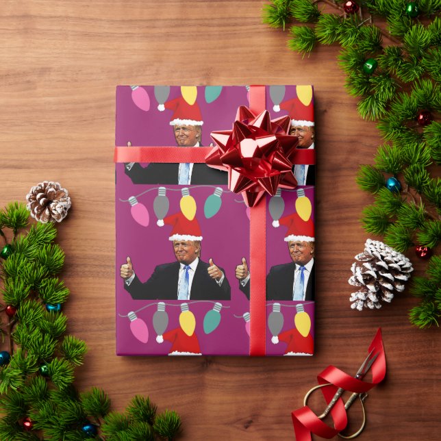 Papel de regalo de NAVIDAD de DONALD TRUMP (Regalo de vacaciones)