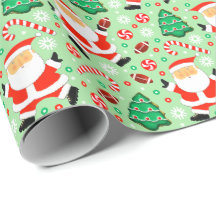 Papel de regalo de Navidad de fútbol