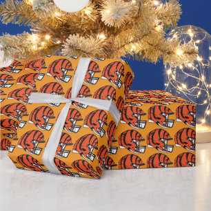 Papel de regalo de Navidad de fútbol de CINCINNATI