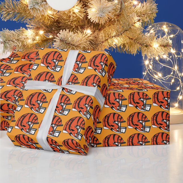 Papel de regalo de Navidad de fútbol de CINCINNATI (Vacaciones)