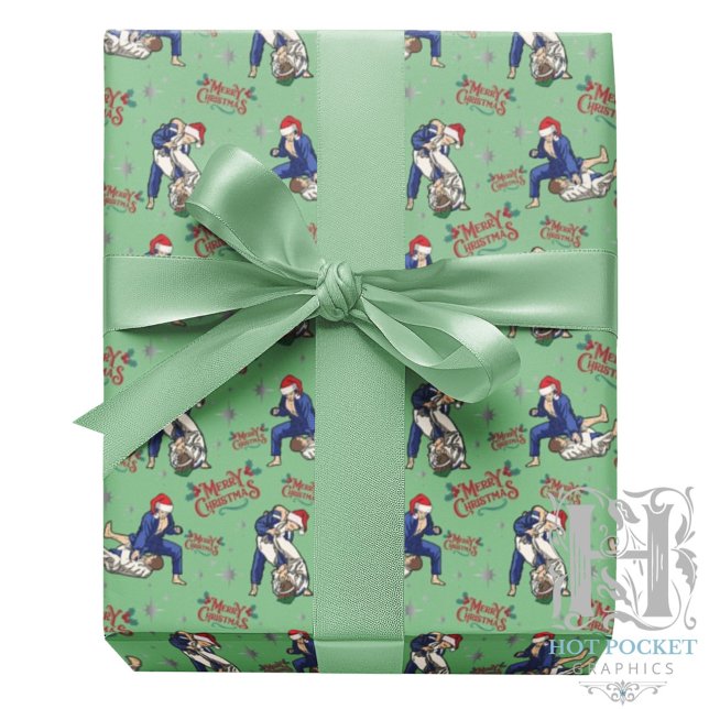 Papel de Regalo de Navidad de Jiu Jitsu (Subido por el creador)