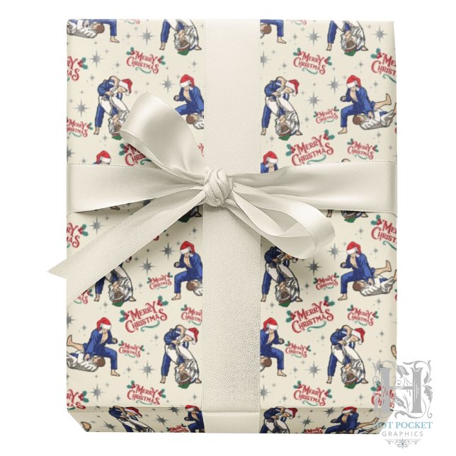 Papel de Regalo de Navidad de Jiu Jitsu (Subido por el creador)