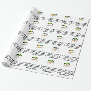 Papel de regalo de Navidad de la cláusula de Jiu