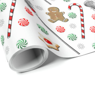 Papel de regalo de Navidad de Lacrosse