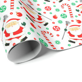 Papel de regalo de Navidad de Lacrosse