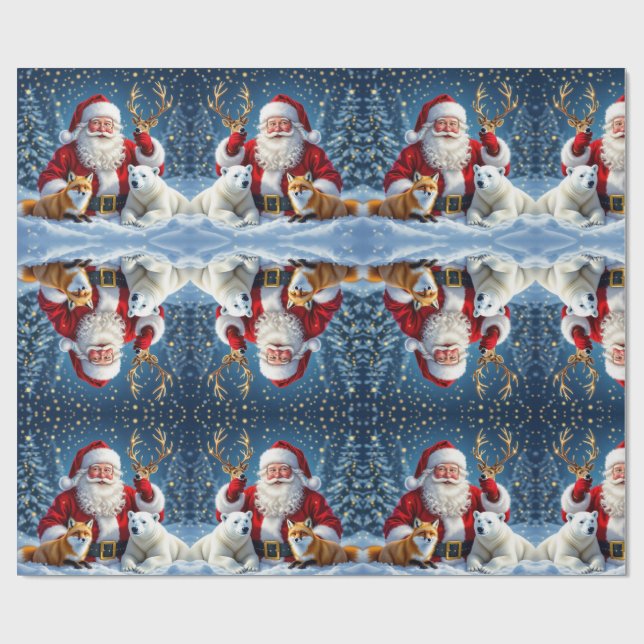 Papel de regalo de Navidad de lujo (Superficie plana)