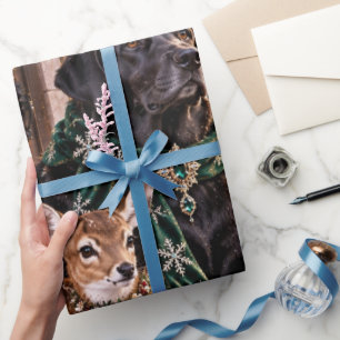 Papel de regalo de Navidad de lujo Bosque Forestal