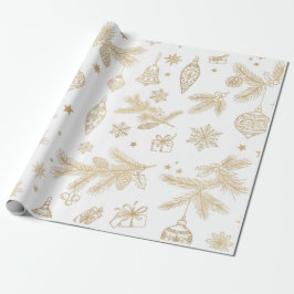 Papel de regalo de Navidad de lujo – Elegante fest
