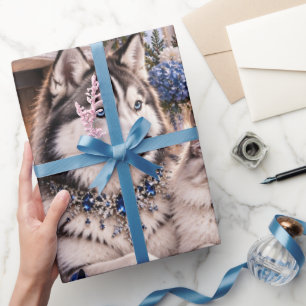 Papel de regalo de Navidad de lujo Madera Medianoc