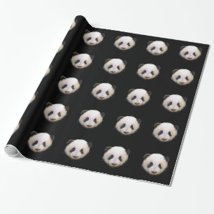 Papel de regalo de Navidad de Panda