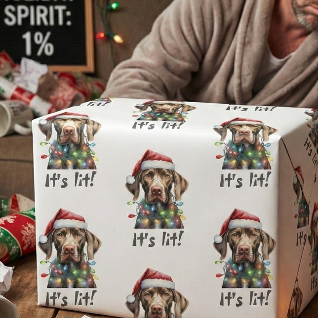 Papel de Regalo de Navidad de Perro Divertido – Lu (Subido por el creador)