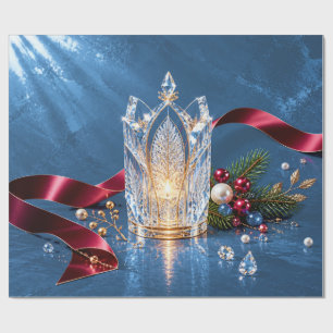 Papel de regalo de Navidad de pizarra gótica de lu