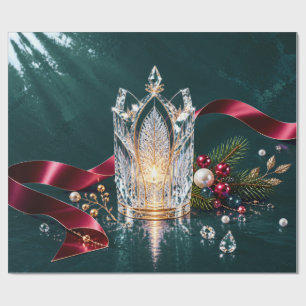 Papel de regalo de Navidad de pizarra gótica de lu