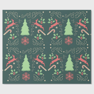 Papel de regalo de Navidad de reno