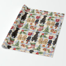 Papel de regalo de Navidad de Schnauzer Gigante