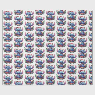 Papel de regalo de Navidad de Stitch