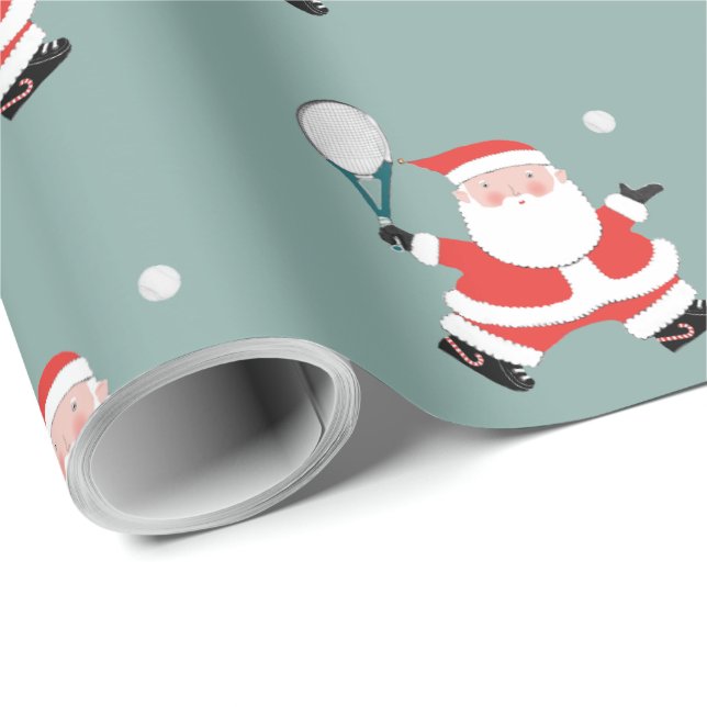 Papel de regalo de Navidad de tenis (Esquina del rollo)