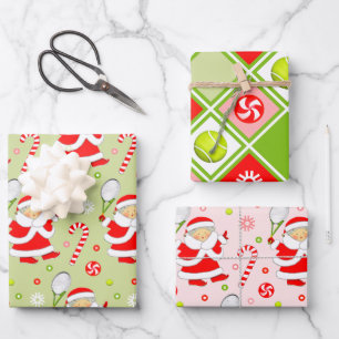 Papel de regalo de Navidad de tenis