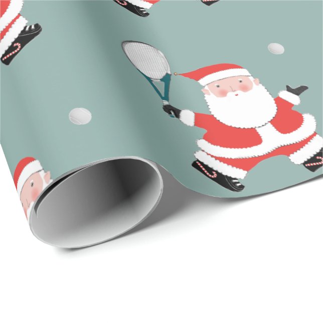 Papel de regalo de Navidad de tenis (Esquina del rollo)
