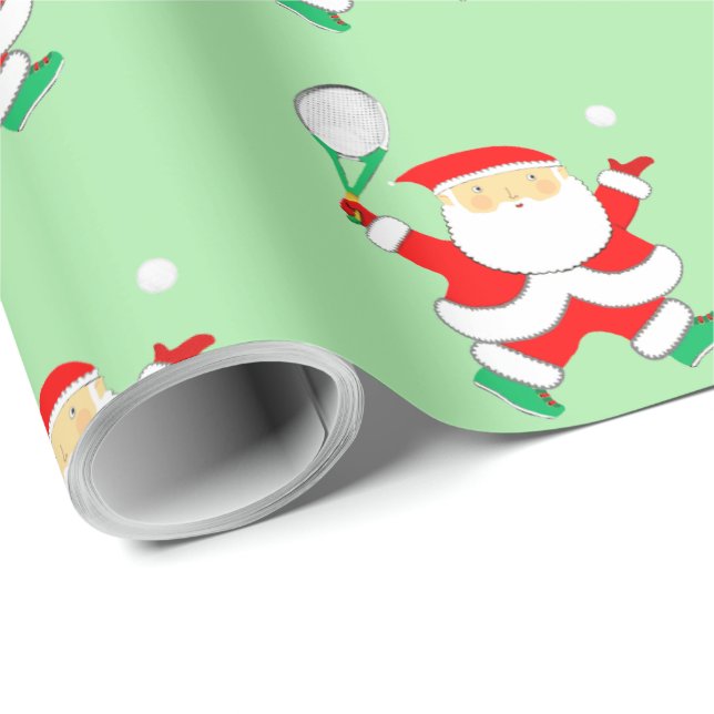 Papel de regalo de Navidad de tenis (Esquina del rollo)
