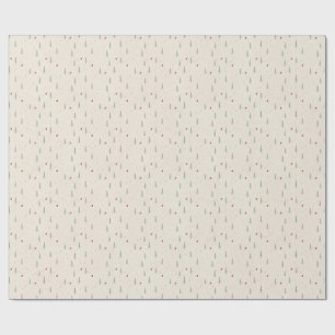 Papel de regalo de Navidad de terracota Woodland