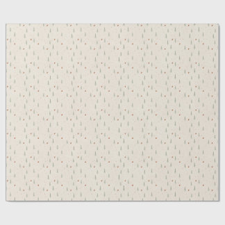 Papel de regalo de Navidad de terracota Woodland