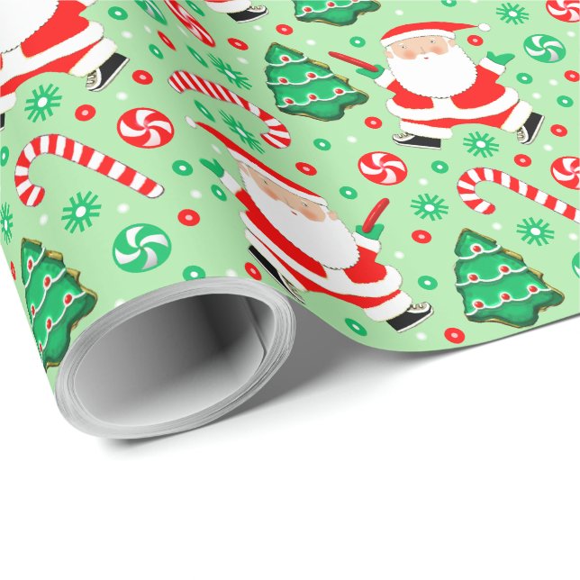 Papel de regalo de Navidad de Ultimate Frisbee (Esquina del rollo)